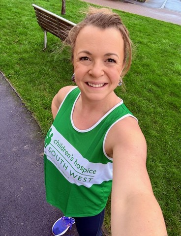 Lizzy training for the London Marathon